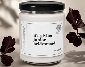 Jr Bridesmaid Gift Ideas Junior Bridesmaid Proposal for Bridesmaids Gift Junior Bridesmaid Era Candle Gift Proposal Box for Bridesmaids Idea