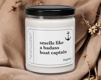 Boat Captain Gift Nautical Captain Gift Maritime Captain Gift Boating Captain Present Gift for Boat Captain Seafaring Captain Gift Candle
