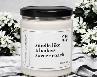 Funny Soccer Coach Gifts for Her Candle Present from Team Mom Soccer Coach Thank You Gift Candle for Her Soccer Player Gift Ideas Soccer Mom