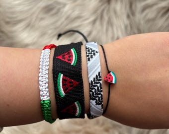 Pulsera Palestina – Talla ajustable – Declaración política – Joyería solidaria – Idea de regalo