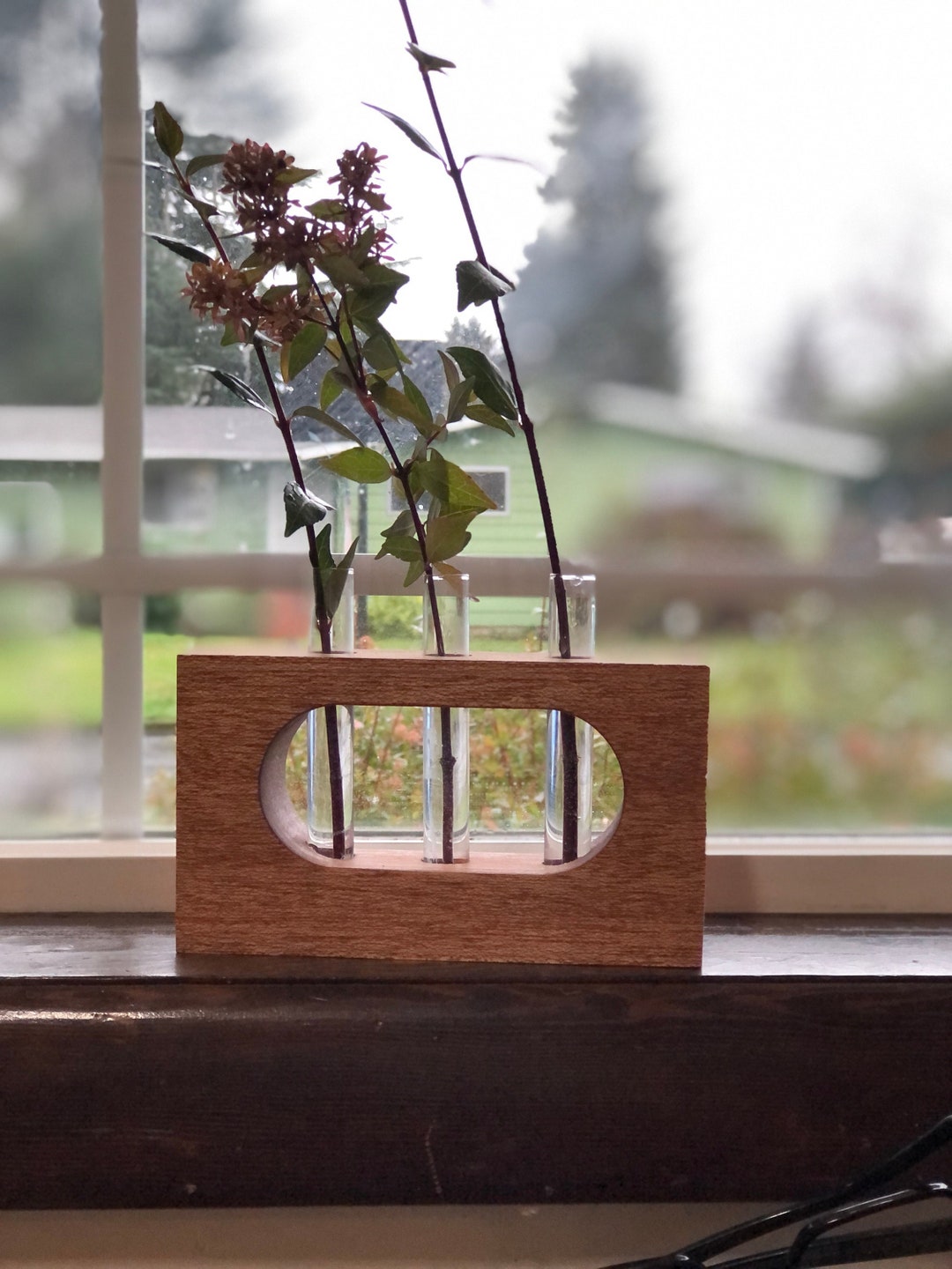 Midcentury Modern Bud Vase, Propagation Station, Valentine's Gift