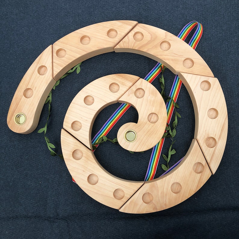 Waldorf Advent Spiral Wooden Candle Holder Advent Calendar Etsy