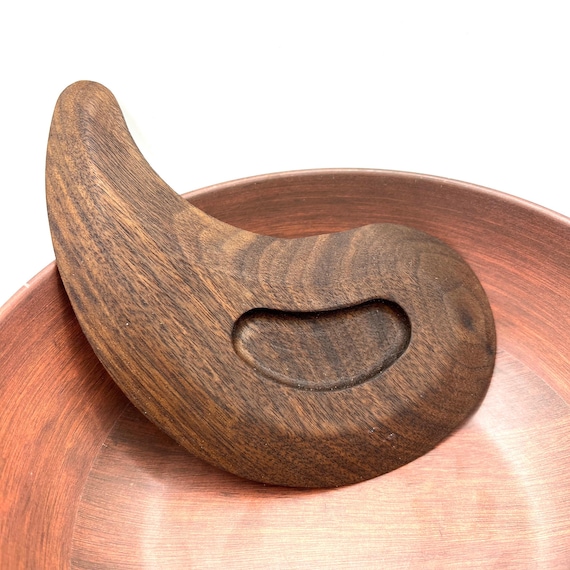 Fibonacci Bowl scraper for bread making accessories, sustainable homesteading gift for baker, handmade wood kitchen gadget