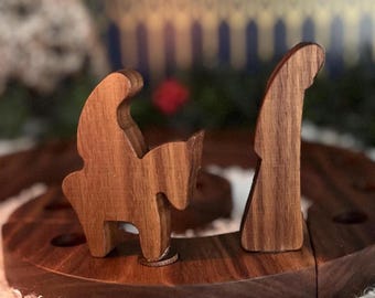 Ornament for Waldorf advent spiral, Journey to Bethlehem, Mary & Joseph Jesus birth, Advent wreath, Waldorf Christmas celebration