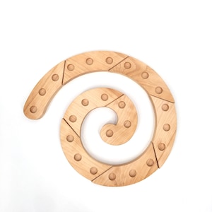 Waldorf Spiral, Waldorf birthday ring, Maple Advent spiral, Christmas countdown, advent calendar, Wood advent, Waldorf celebration ring