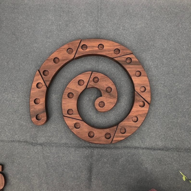 Waldorf Advent Spiral Wooden Candle Holder Advent Calendar Etsy