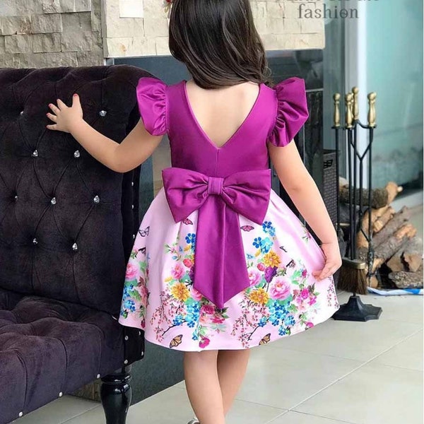 Green Baby Girls tulle Dress Princess flower Clothing Summer Party tutu Kids Dresses for Girls Toddler Girl Flower Birthday