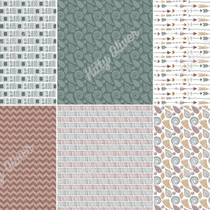 Boho / Tribal Paper Pack | Printable Digital Paper Download ...