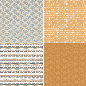 Boho / Tribal Paper Pack | Printable Digital Paper Download ...