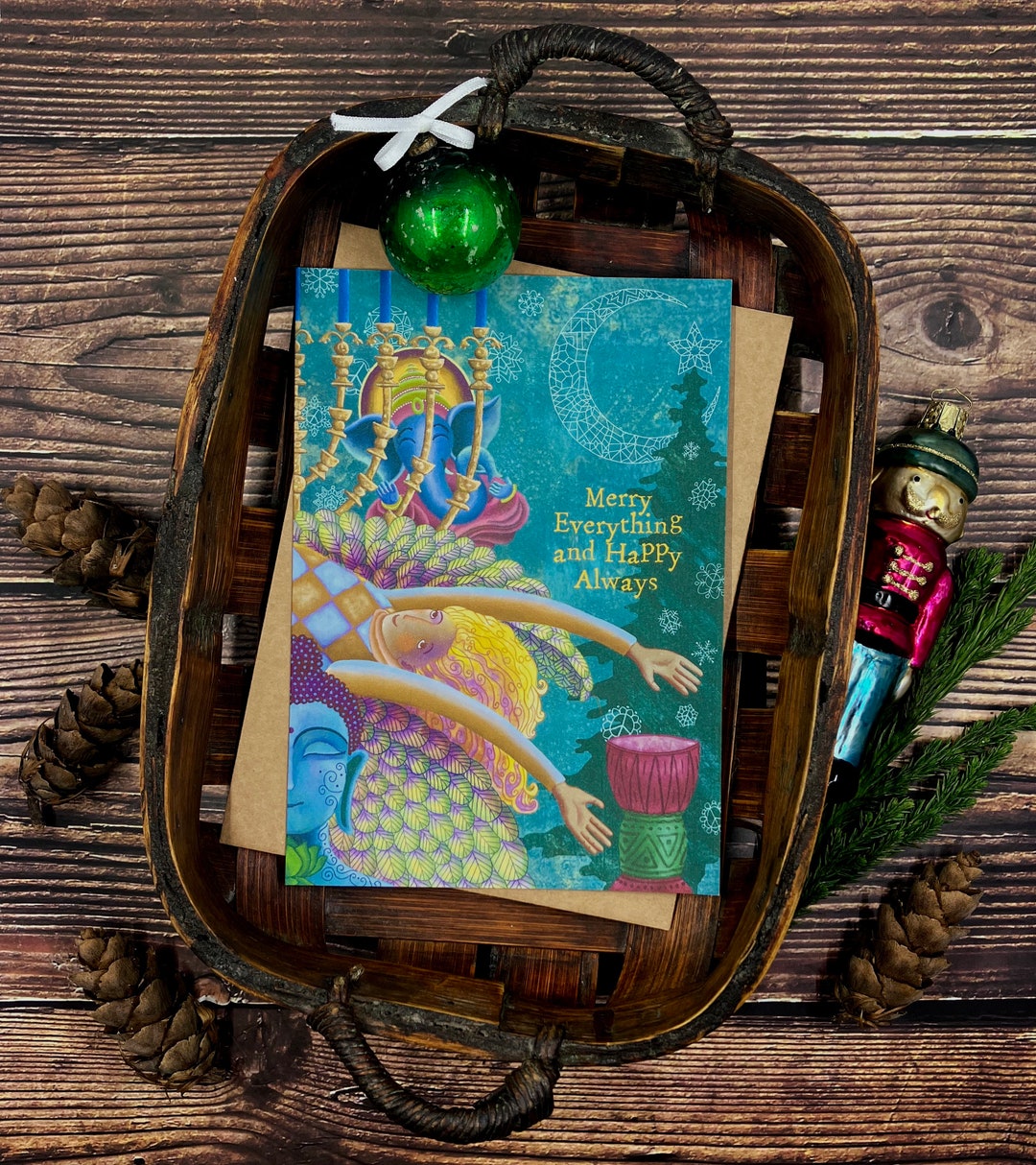 Angel Holiday Cards, Merry Everything, Recycled Holiday Cards