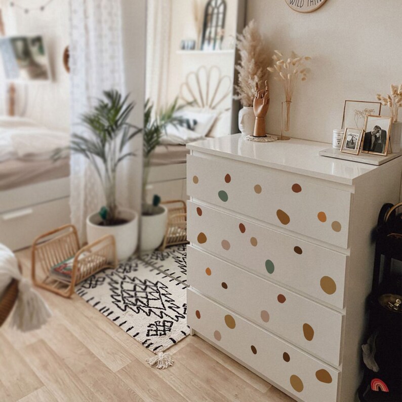 Irregular Polka Dots Boho Nursery Wall Decals Stickers Etsy UK