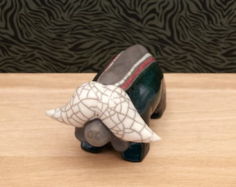 Little Buffalo in raku