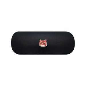 Etui na okulary z rudym kotem. Etui na okulary z pomarańczowym kotem. Etui na okulary do czytania z pręgowanym kotem. Etui na okulary przeciwsłoneczne z kotem. Etui na soczewki kontaktowe z kotem.