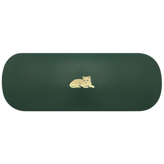 Gold Cat Hard Glasses Case. Cat Lady Spectacle Case. Cat  display picture 3