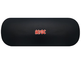 AC/DC Hard Glasses Case. Rock N Roll Spectacle Case. Heavy Metal Reading Eyeglasses Case. Music Sunglasses Case. Musician Contact Lens Case