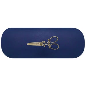 Étui à lunettes rigide en bronze. Étui à lunettes à coudre. Étui à lunettes de lecture. Étui à lunettes de soleil pour couturière. Cadeau d'anniversaire sur mesure