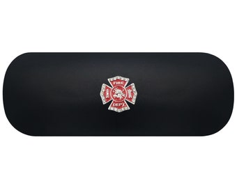 Red Fire Department Shield Glasses Case. Firefighter Reading Eyeglasses Case. Fire Rescue Sunglasses Case. Fire Brigade Hero Birthday Gift
