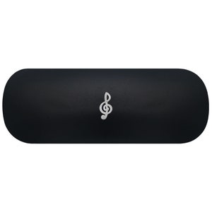 Étui à lunettes rigide pour clé de sol. Étui à lunettes pour notes de musique. Étui à lunettes de lecture pour musicien. Étui à lunettes de soleil symbole de la musique. Cadeau Orchestre