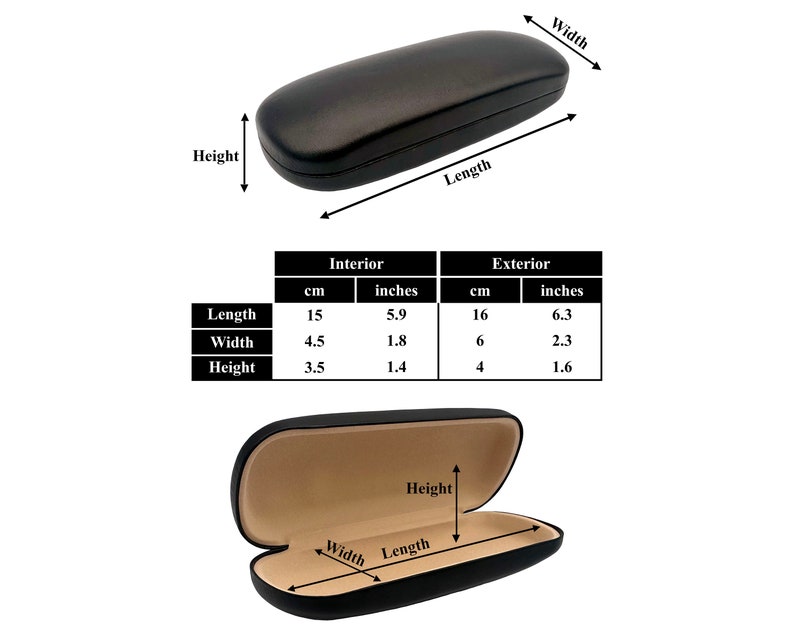 Eyeglasses Case Dimensions