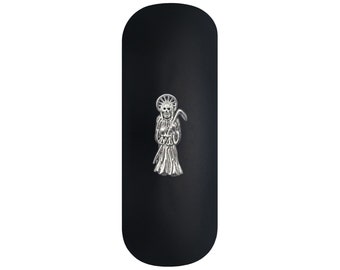 Grim Reaper Hard Glasses Case. Angel of Death Spectacle Case. Halloween Reading Eyeglasses Case. Scythe Sunglasses Case. Goth Birthday Gift