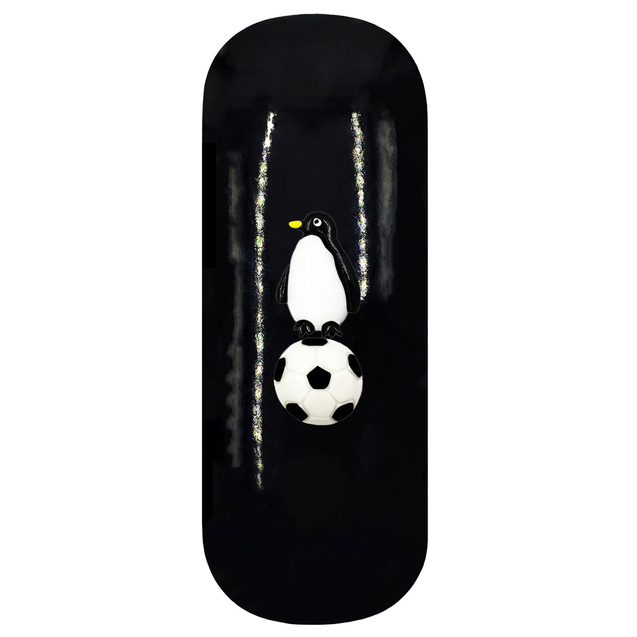 Penguin Playing Football Hard Glasses Case. Emperor Penguin Etsy