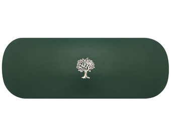 Silver Tree Of Life Hard Glasses Case. Enchanted Oak Tree Spectacle Case. Family Tree Reading Eyeglasses Case. Cottagecore Sunglasses Case