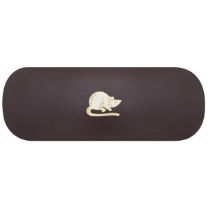 White Mouse Hard Glasses Case. Wild Rat Spectacle Case. Blind Mice Reading Eyeglasses Case. Pet Rodent Sunglasses Case. Vet Birthday Gift