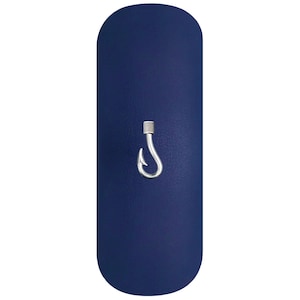 Nautical Anchor Hard Glasses Case. Fishing Hook Spectacle Case. Sailor Reading Eyeglasses Case. Fisherman Sunglasses Case Navy Birthday Gift