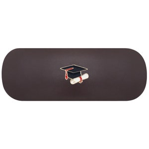 Casquette de remise des diplômes et étui à lunettes rigide. Étui à lunettes pour lycéens. Étui à lunettes de lecture universitaire. Étui à lunettes de soleil universitaire