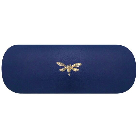 Gold Dragonfly Hard Glasses Case. Butterfly Spectacle Case  display picture 2