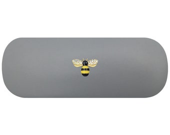 Diamanté Bee Hard Glasses Case. Rhinestone Bumble Bee Reading Eyeglasses Case. Honey Bee Spectacle Case. Bee Sunglasses Case Birthday Gift