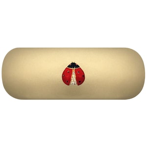 Diamante Ladybird Hard Glasses Case. Rhinestone Ladybug Excacle Case. Good Luck Lady Bug Reading Eyeglass Case. Lady Bird Birthday Gift