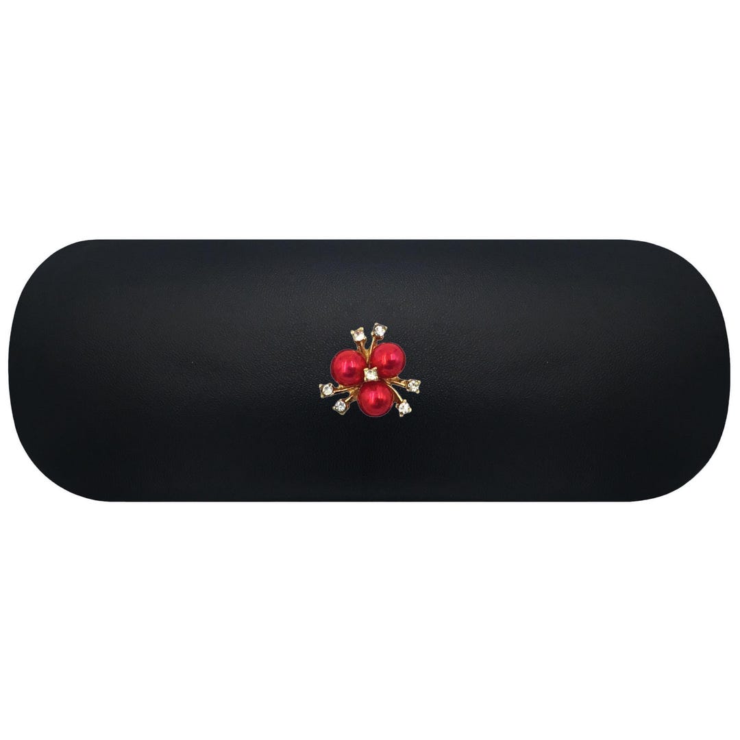 Pearl Holly Berries Hard Glasses Case. Red Berry Spectacle Case ...