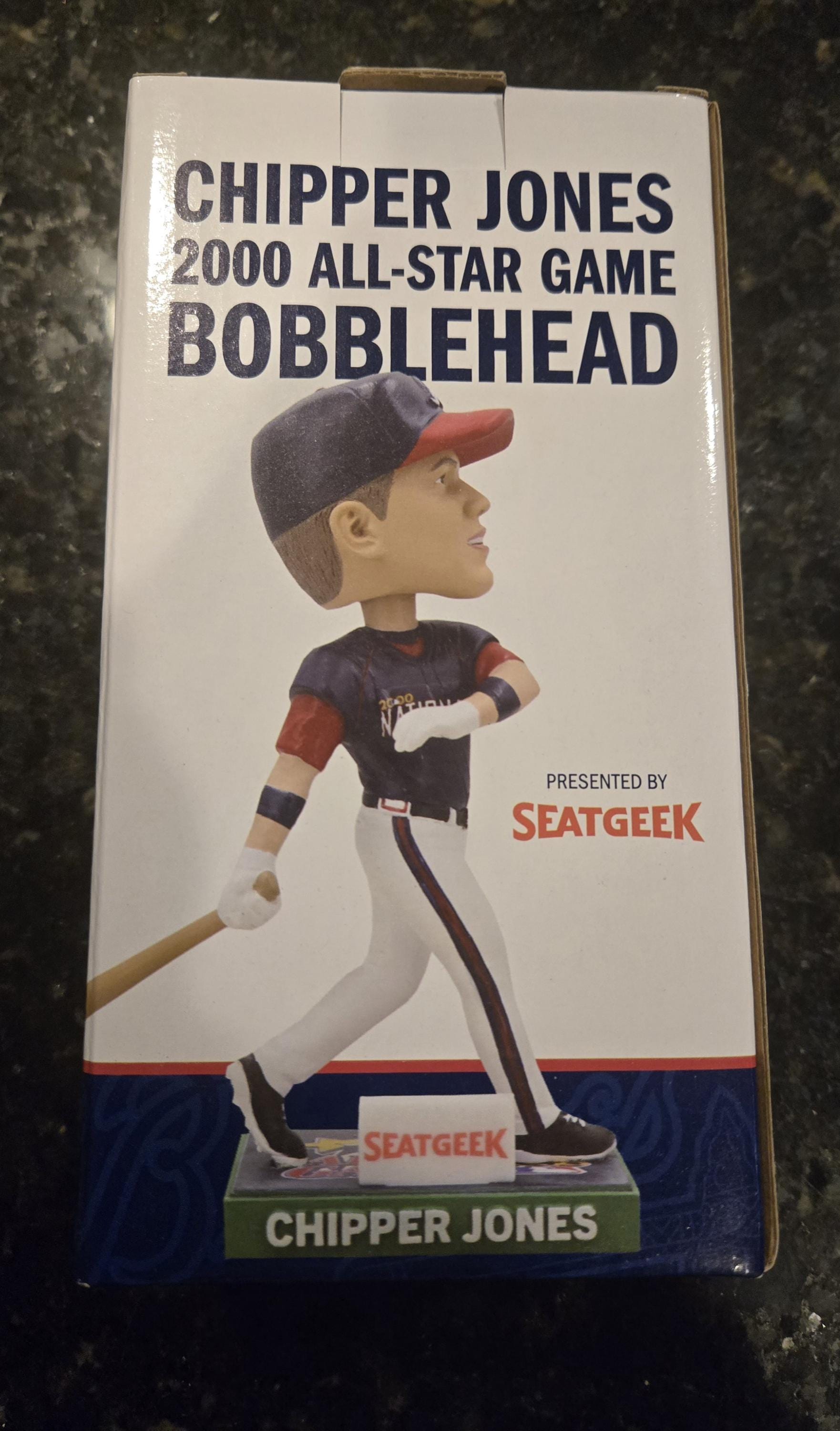 Chipper Jones “CRAZY TRAIN” BOBBLE HEAD Chipper Jones Danville Braves 'Crazy Train' Bobblehead