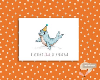Sceau d'approbation d'anniversaire | Carte d'anniversaire