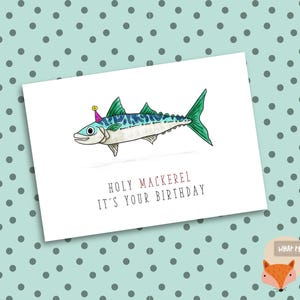 Holy Mackerel, It's Your Birthday | Birthday Card