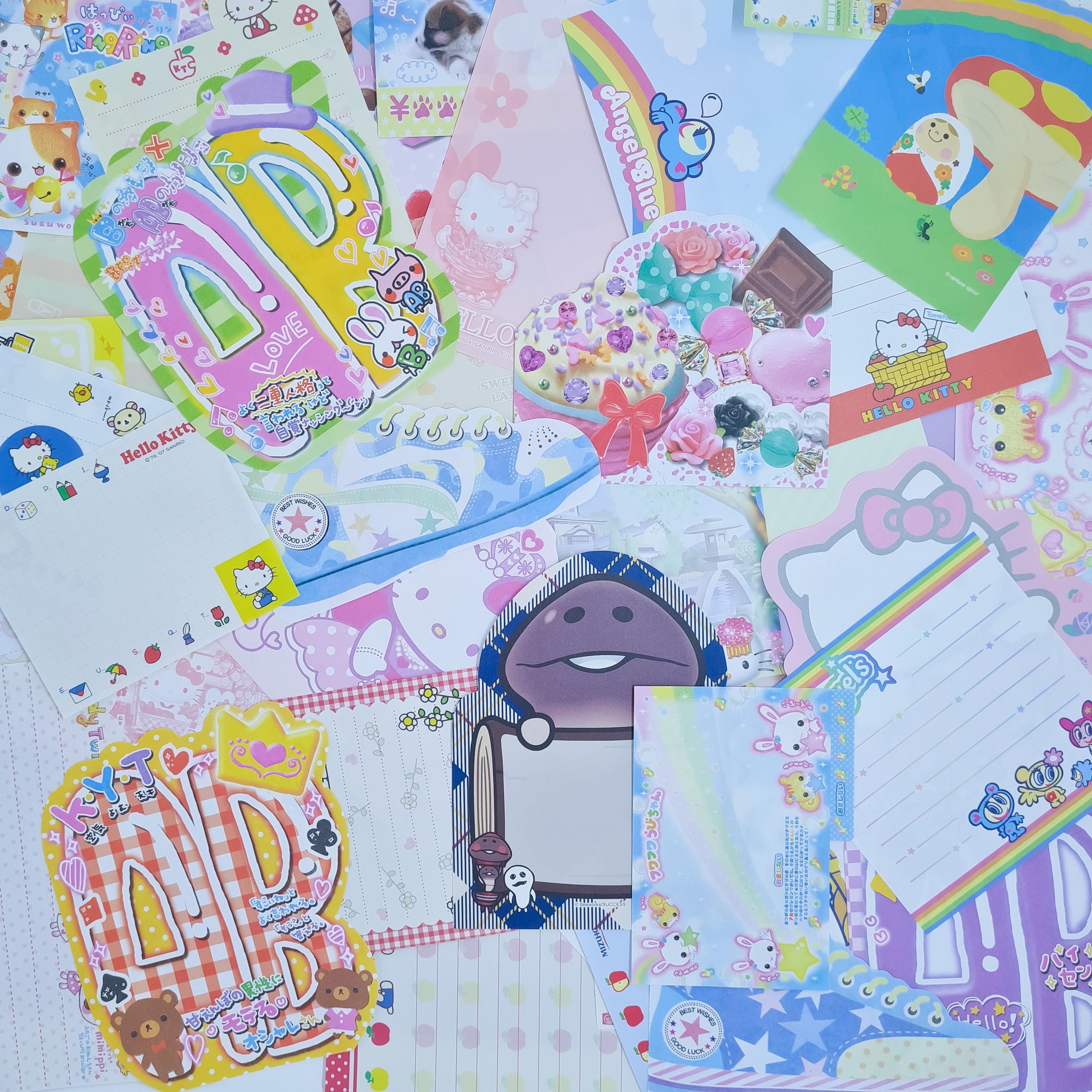 2000s Heisei Retro Japanese Memo Sheet Set With Kawaii Animals