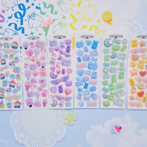 All My Favourite Things Deco Stickers for Bullet Journal, Kpop Toploader Deco, Polcos, Planner, Kawaii Stationery, Glitter, Holographic