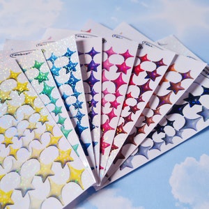 3D Sparkles Deco-stickers voor Bullet Journal, Polcos, Kpop Toploader Deco - Plannersticker - Decosticker - Kawaiistickers - Holografisch