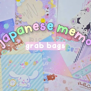 Fogli promemoria giapponesi per Bullet Journal, Planner, Penpals - Kawaii Memo - Cancelleria Kawaii - Set di promemoria - Cancelleria giapponese - Blocco note