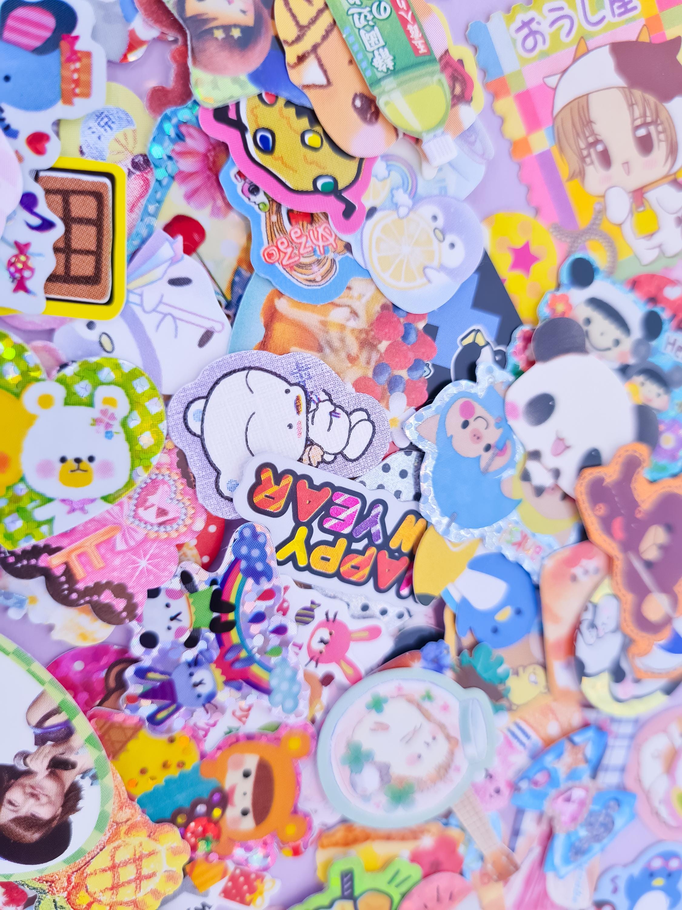 Retro Sticker Japan Heisei Retro Japanese Sticker Flakes | Grab Bag - Cute Stationery ...