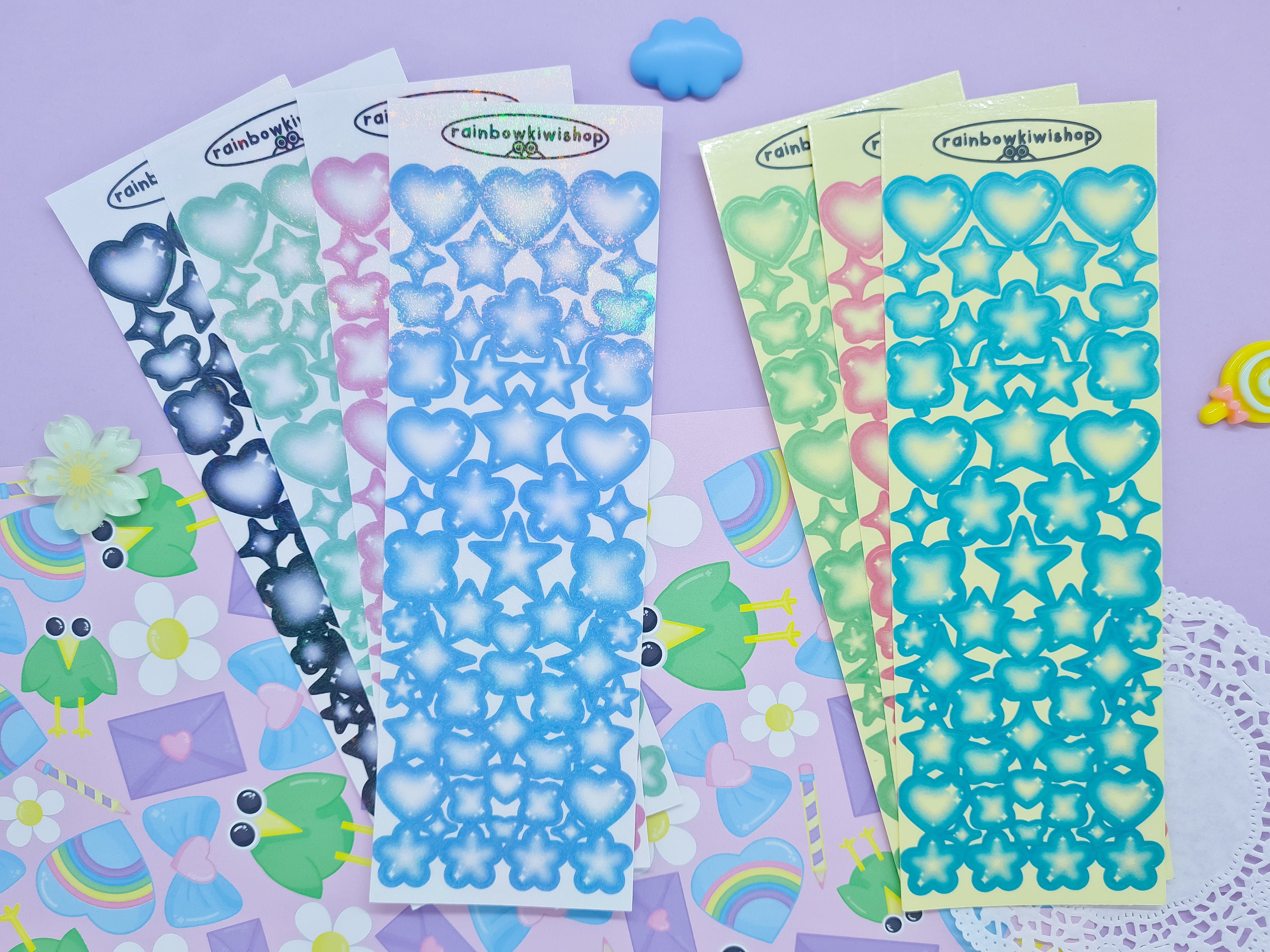 Gradient Shapes Deco Stickers | for Bullet Journal, Polcos, Planner ...