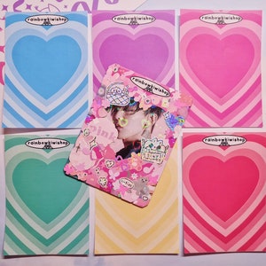 Toploader Heart Frames - pour Bullet Journal, Polcos, Deco, Planner- Planner Stickers - Deco Stickers - Kpop Toploader Deco -