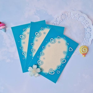Heart Filter Toploader Frame Stickers - Kpop Deco - Toploader Deco - Polco - Kawaii Stickers- Kawaii Stationery - Heart Stickers