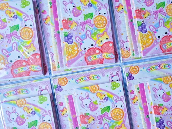 うさぎの平成レトロレターセット｜48枚入り｜日本製、かわいい文房具