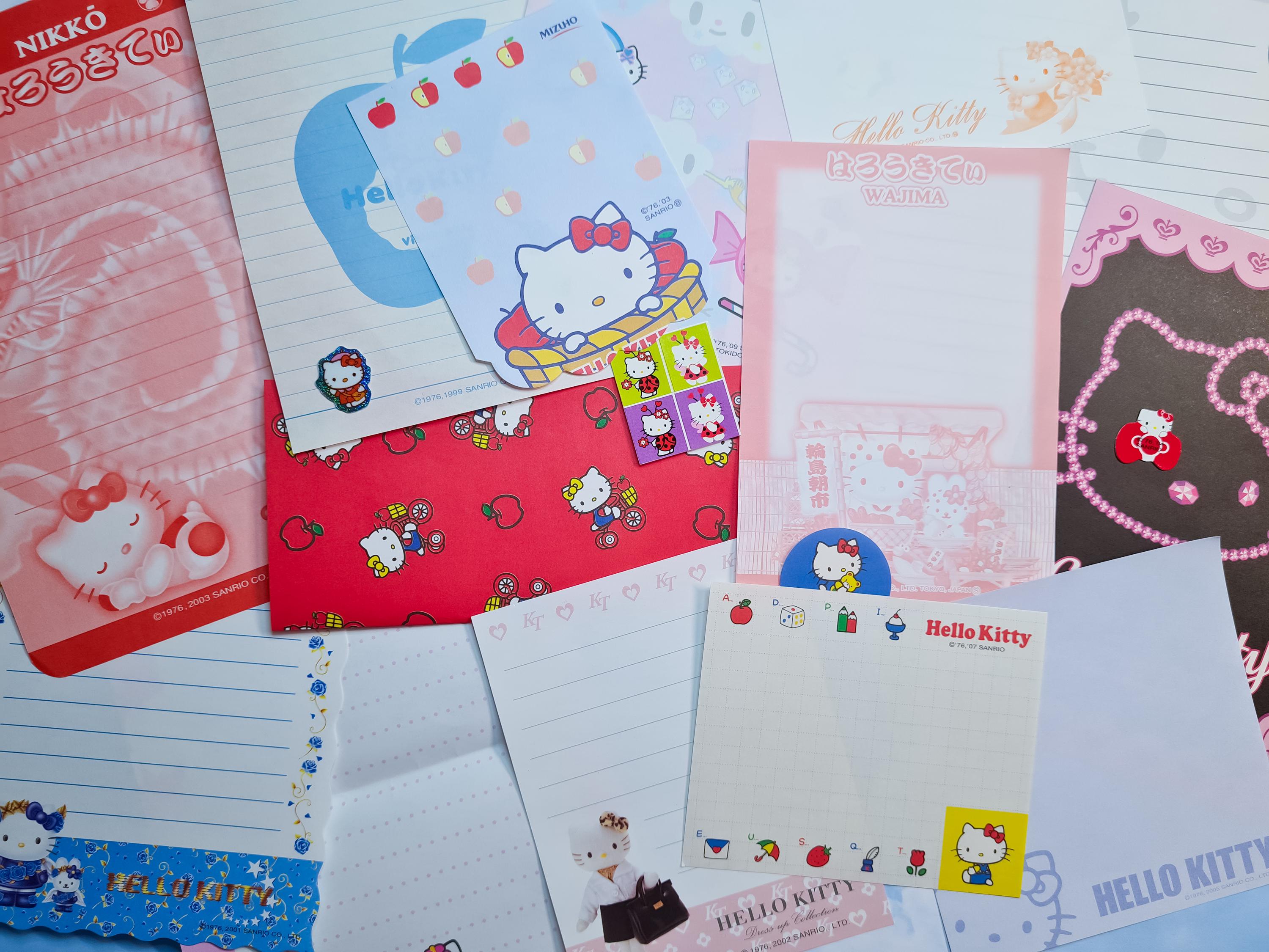 Rare 2000s Heisei Retro Hello Kitty Stationery Grab Bag With