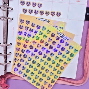 Adesivi con lettere di torta - per Bullet Journal, Planner - Adesivi per Planner - Adesivi decorativi - Adesivi kawaii - Olografici - Adesivi Kpop Toploader Deco