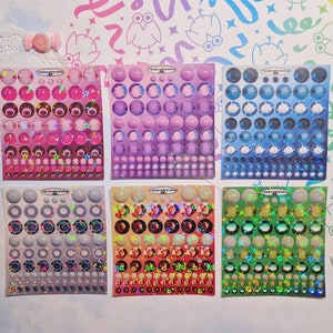 Autocollants Déco Mes Trésors - pour Bullet Journal, Polcos, Déco, Planificateur- Autocollants Planificateur - Autocollants Déco - Holographique - Strass