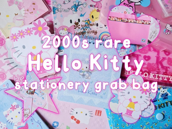 Rare 2000s Heisei Retro Hello Kitty Stationery Grab Bag With