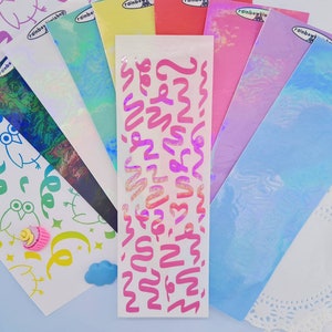 Confetti Basics Deco Stickers for Bullet Journal, Kpop Toploader Deco, Polcos - kawaii sticker, kawaii stationery, kpop journal, holographic